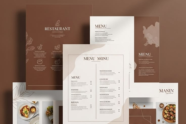 Druk menu restauracyjnego